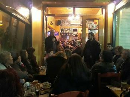 Από τη συγκέντρωση στο Κουκάκι