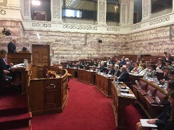 Στιγμιότυπο από τη συνεδρίαση την περασμένη Δευτέρα