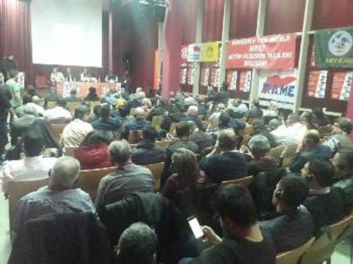 Από τη συνεδρίαση της Διεθνούς Συνδικαλιστικής Οργάνωσης Μεταφορών της ΠΣΟ...