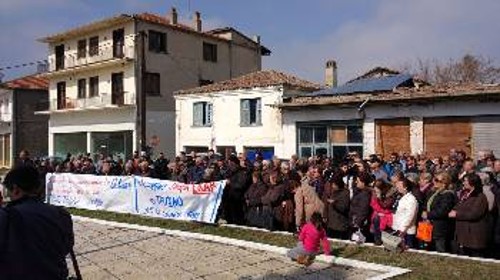 Από τη μαζική συγκέντρωση στα Δίκαια Ορεστιάδας