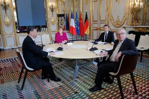 Από τη συνάντηση των τεσσάρων ηγετών την Τρίτη στο Παρίσι