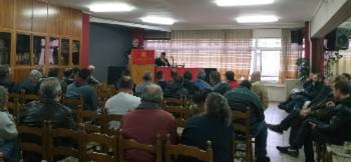 Από τις χτεσινές συνδικαλιστικές συσκέψεις του Συνδικάτου Οικοδόμων Αθήνας...