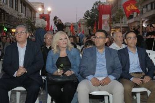 Η Σεμίνα Διγενή, ο Μ. Συντυχάκης και ο Δ. Βρύσαλης