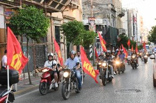 Με μοτοπορεία προπαγανδίστηκε η συγκέντρωση