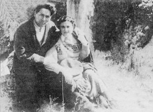 Ο Ν. Ζαχαριάδης με την γυναίκα του Ρ. Κουκούλου