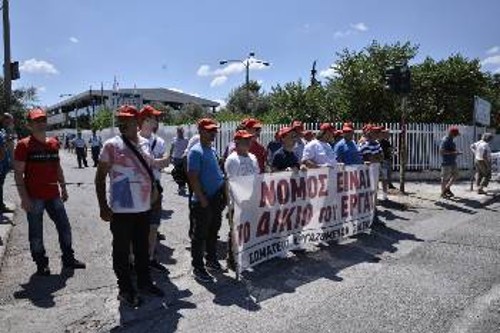 Από τις κινητοποιήσεις των εργαζομένων της «ΣΙΔΕΝΟΡ»