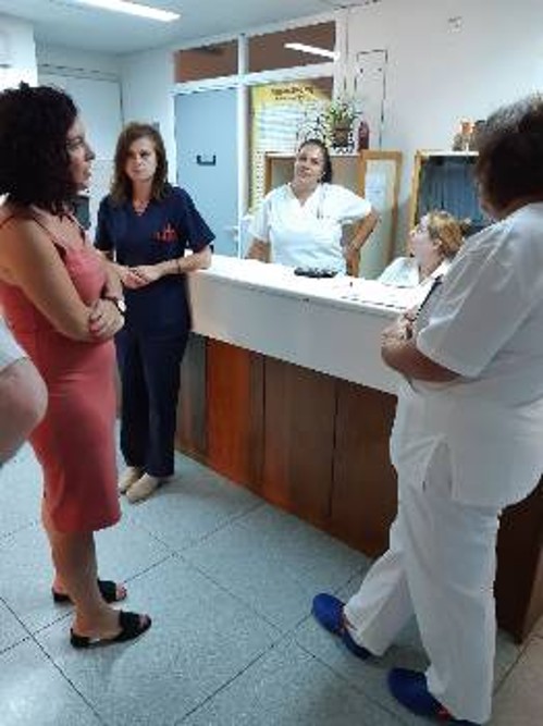 Από την επίσκεψη στο Νοσοκομείο Λήμνου