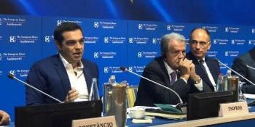 Στα ...γνώριμα μέρη του Φόρουμ «Αμπροσέτι» ο Αλ. Τσίπρας