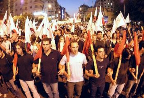 Από την περσινή κινητοποίηση των ταξικών δυνάμεων στη Θεσσαλονίκη, με αφορμή τη ΔΕΘ