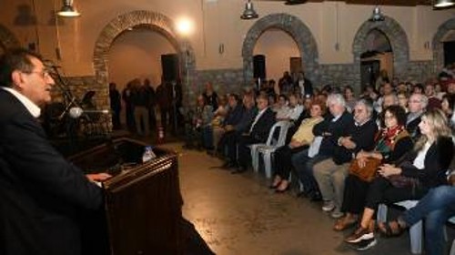 Από την ομιλία του Κ. Πελετίδη