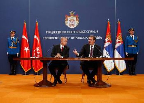 Οι Πρόεδροι Τουρκίας και Σερβίας