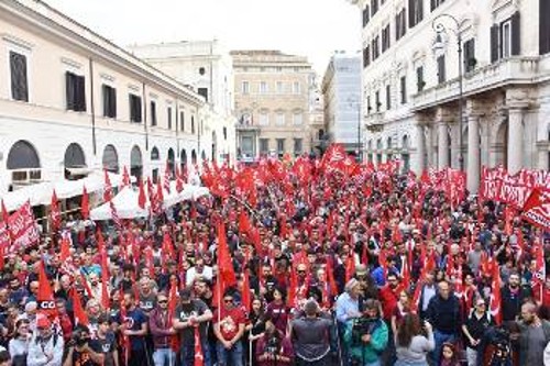 Από τη συγκέντρωση στη Ρώμη, στις 5 Οκτώβρη
