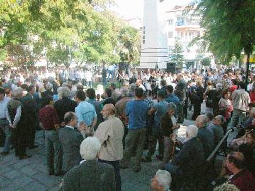 Από τη χτεσινή κινητοποίηση στη Νάουσα