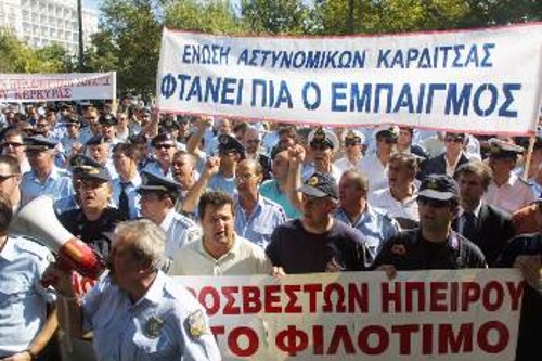 Στιγμιότυπο από την πρόσφατη κινητοποίηση