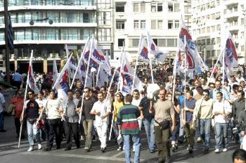 Από την πρόσφατη κινητοποίηση (25 του Οκτώβρη) ενάντια στον κυβερνητικό αυταρχισμό κατά των εργαζαμένων στη χωματερή