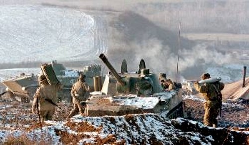 Ρώσοι στρατιώτες 25 χλμ. από το Γκρόζνι