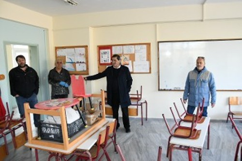 Από τις εργασίες για την ανακατασκευή σχολείων