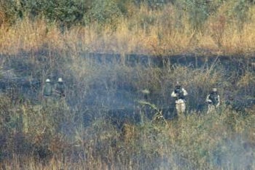 Στο χώρο όπου συνετρίβη το ελικόπτερο
