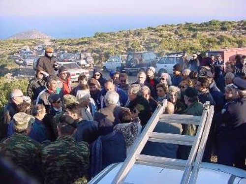 Από τις έντονες διαμαρτυρίες των κατοίκων της Σάμου