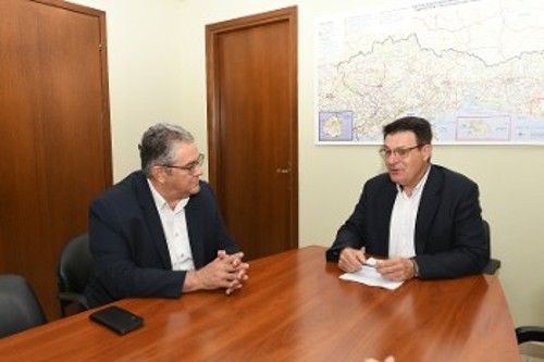 Από τη συνάντηση με τον αντιπεριφερειάρχη Εβρου