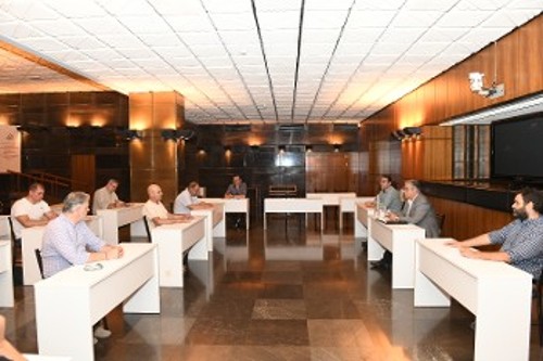 Από τη συνάντηση με την αντιπροσωπεία της Ομοσπονδίας των εργαζομένων