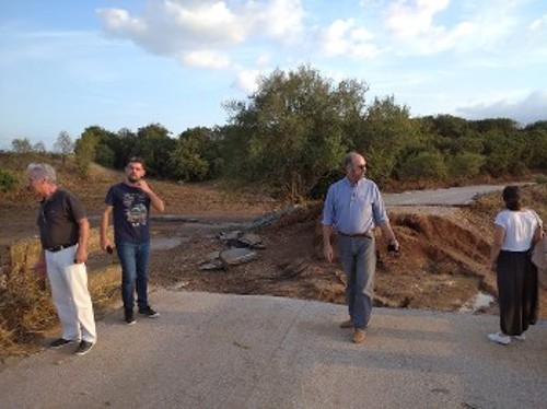Από την περιοδεία κλιμακίου του ΚΚΕ στον Αλμυρό
