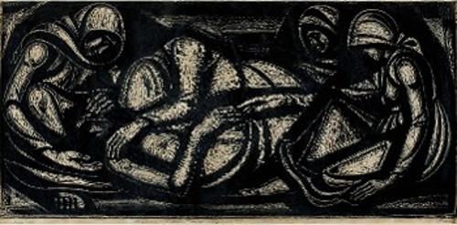 «Λεπτομέρεια Εμφυλίου Πολέμου» - Ο νεκρός, 72x154 εκ.