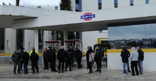 Από τη χτεσινή απεργία στη «ΦΑΓΕ»