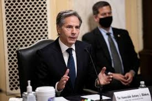Ο προτεινόμενος υπουργός Εξωτερικών της νέας κυβέρνησης του Τζο Μπάιντεν, Αντονι Μπλίνκεν, στην ακρόασή του στη Γερουσία έβαλε στο στόχαστρο Κίνα και Ρωσία
