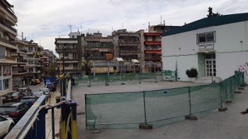 Από τις εργασίες για την εγκατάσταση kibo
