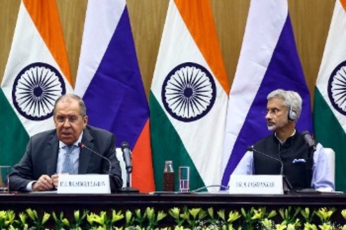 Από τη χθεσινή συνάντηση των υπουργών Εξωτερικών Ινδίας - Ρωσίας