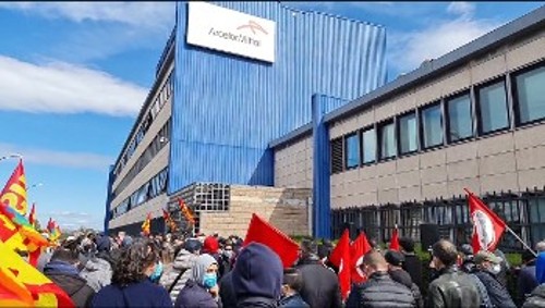 Από πρόσφατη απεργία σε χαλυβουργείο στην Ιταλία
