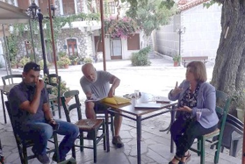 Aπό την επίσκεψη στον Αγιο Νικόλαο Ανατολικής Μάνης