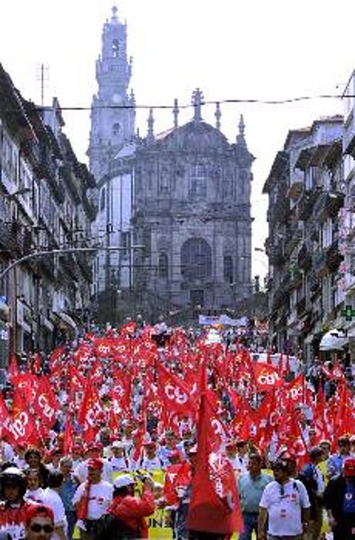 Παλιότερη κινητοποίηση ενάντια στις πολιτικές της ΕΕ, στο Πόρτο