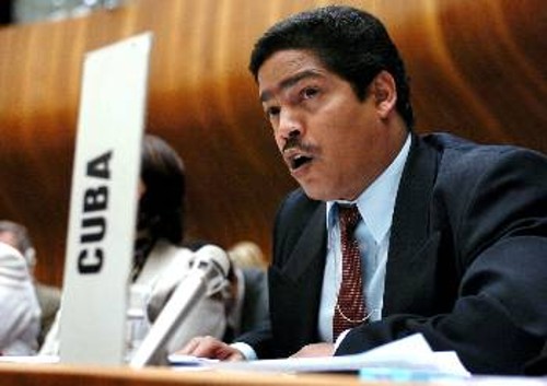 Ο εκπρόσωπος της Κούβας στην Επιτροπή Ανθρωπίνων Δικαιωμάτων