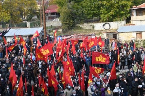 Από την εκδήλωση για τα εγκαίνια του μουσείου ΕΑΜ - ΕΛΑΣ - ΔΣΕ στο Νεστόριο (2021)