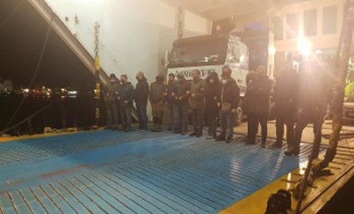 Από την κινητοποίηση τα ξημερώματα χτες στο λιμάνι της Ζακύνθου