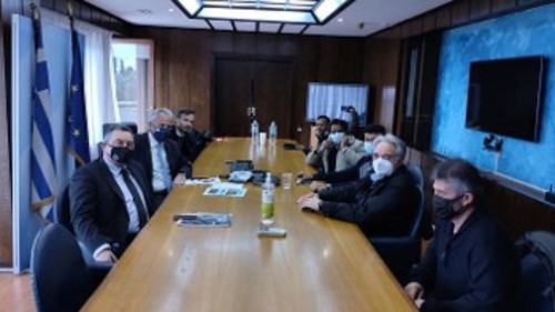 Από τη συνάντηση στο υπουργείο Εσωτερικών