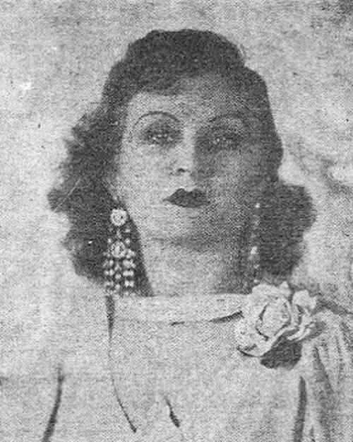 Η Λίνα Δώρου, ηθοποιός και τραγουδίστρια, πρωταγωνίστρια του Σοσιαλιστικού Ερασιτεχνικού Ομίλου Νέας Υόρκης (Εικονικό Μουσείο Αρχείου Κουνάδη)