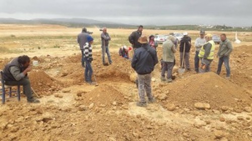 Ηράκλειο: Το Συνδικάτο Οικοδόμων στο εργοτάξιο στο Καστέλλι