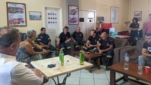 Στον Πυροσβεστικό Σταθμό Χίου