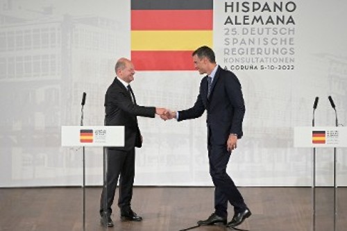 Από τη χθεσινή σύνοδο των κυβερνήσεων Γερμανίας και Ισπανίας