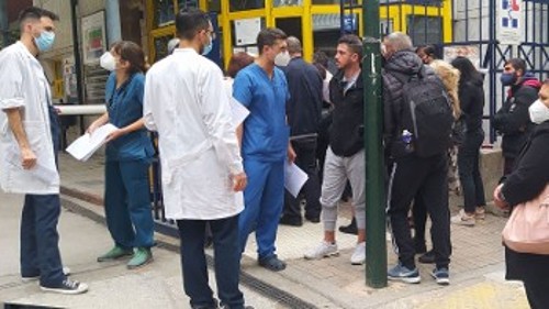 Από τη χτεσινή εξόρμηση στον «Ευαγγελισμό»