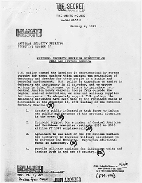 Η Οδηγία Εθνικής Ασφάλειας NSDD-17 από τον Πρόεδρο Ρίγκαν