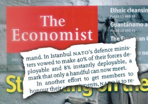 Το σχετικό απόσπασμα του «Economist», που επιβεβαιώνει το αποκαλυπτικό ρεπορτάζ του «Ρ»