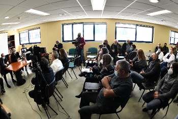 Από τη συνάντηση με τους εργαζόμενους του Νοσοκομείου