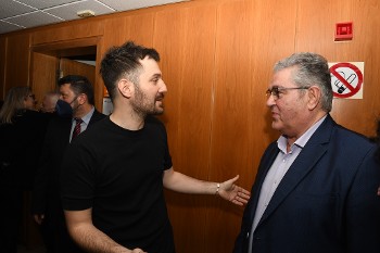 Με τον μαέστρο Γ. Ζιάβρα