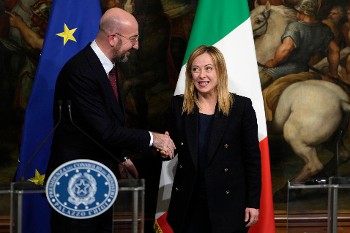 Από τη συνάντηση Μισέλ - Μελόνι