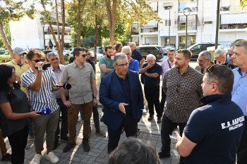 Με τα μέλη της νεοσύστατης Συντονιστικής Επιτροπής Πληγέντων