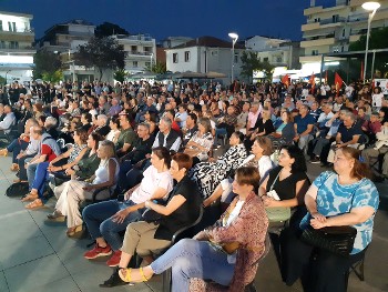 Από τη συγκέντρωση στην Καλαμαριά